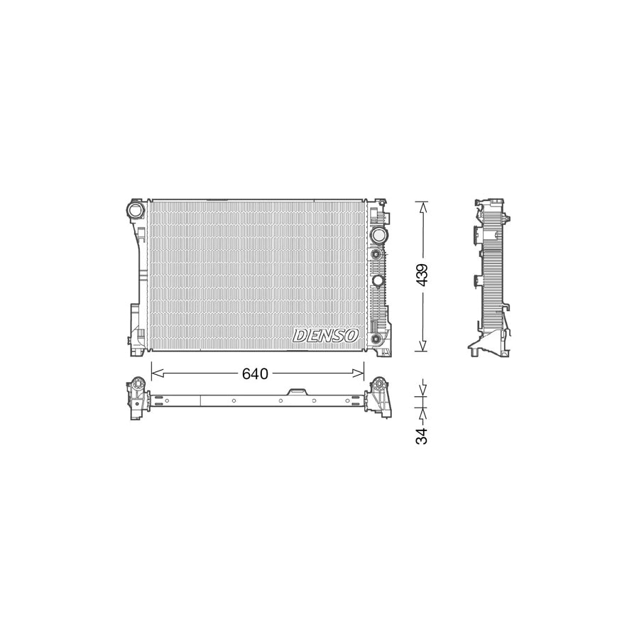 DENSO DRM17048 Engine Radiator