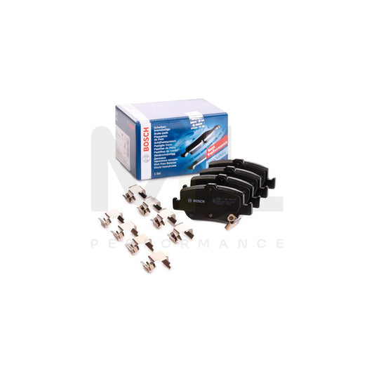 Bosch 0986494651 Brake Pad Set With Acoustic Wear Warning, With Anti-Squeak Plate, With Mounting Manual BP1133 | ML Performance Car Parts