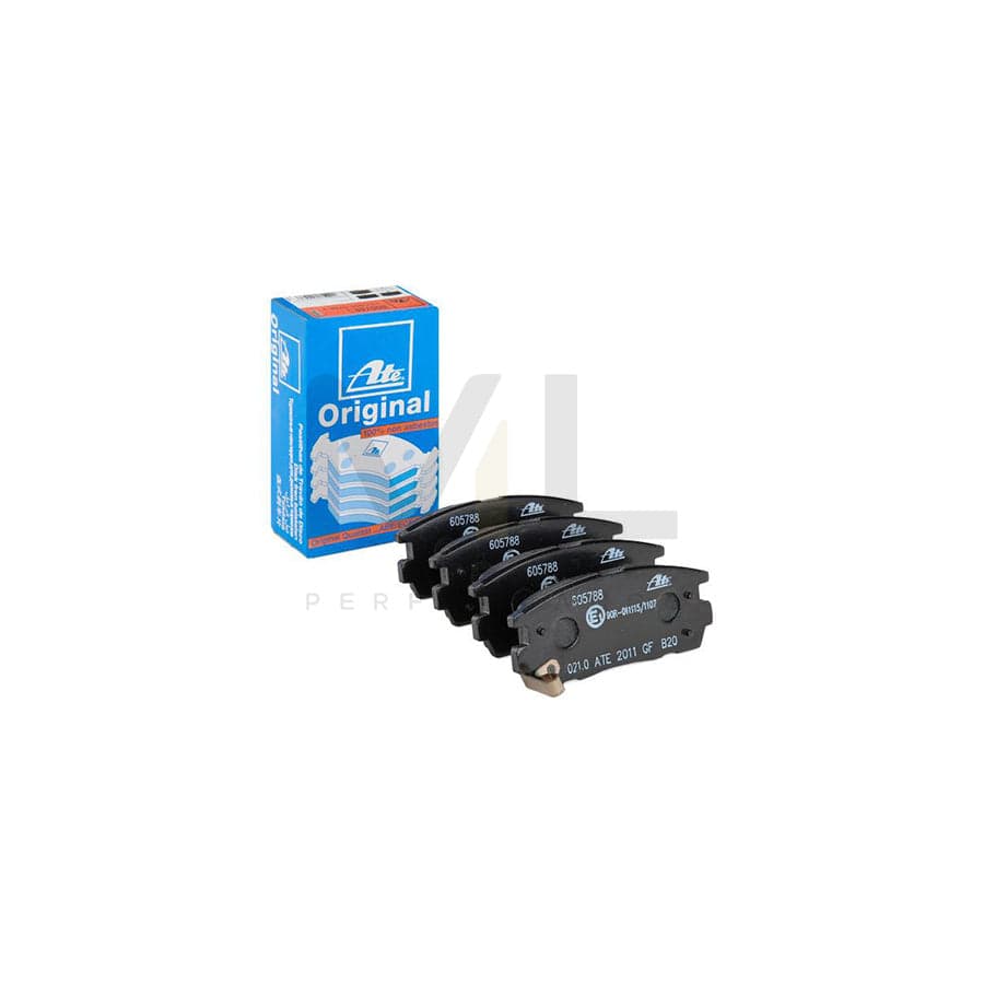 ATE 13.0460-5788.2 Brake pad set with acoustic wear warning, with anti-squeak plate
