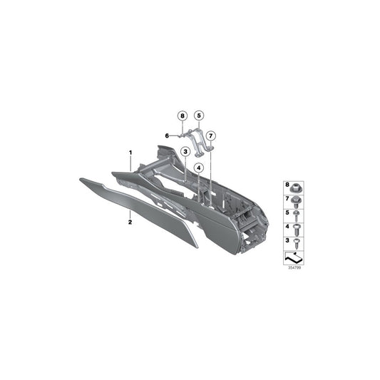 Genuine BMW 51169208297 F11 F10 Trim Panel, Center Console, Left VENETOBEIGE (Inc. 528i, 528iX & 535dX) | ML Performance US Car Parts