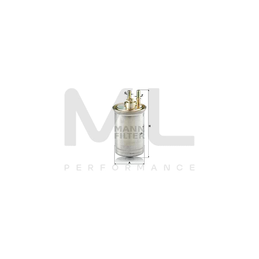 MANN-FILTER WK 853/7 Fuel filter In-Line Filter