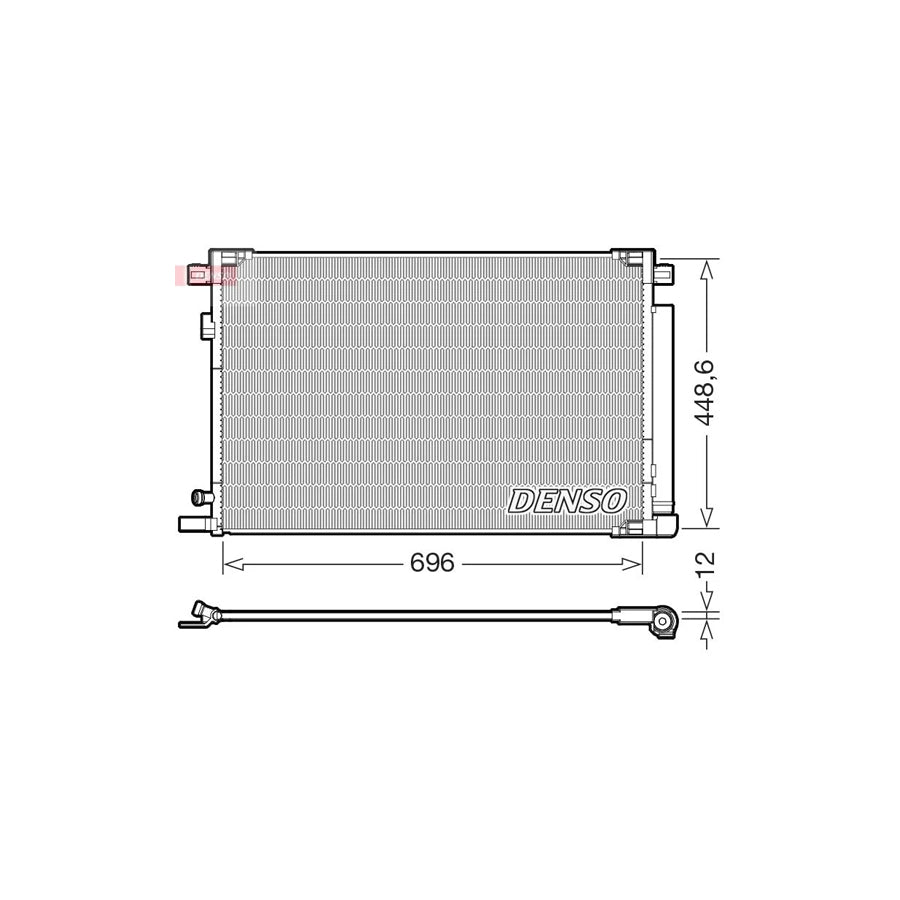 DENSO DCN50128 Air Conditioning Condenser