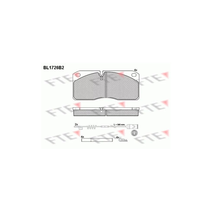 FTE Bl1726B2 Brake Pad Set