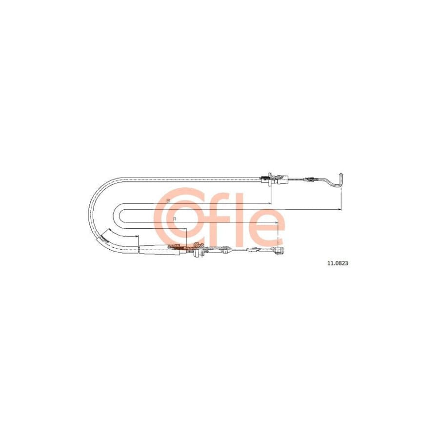 COFLE 11.0823 Throttle Cable for VW PASSAT