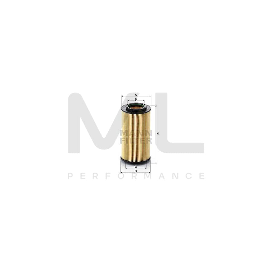 MANN-FILTER HU 824 x Oil Filter with seal, Filter Insert