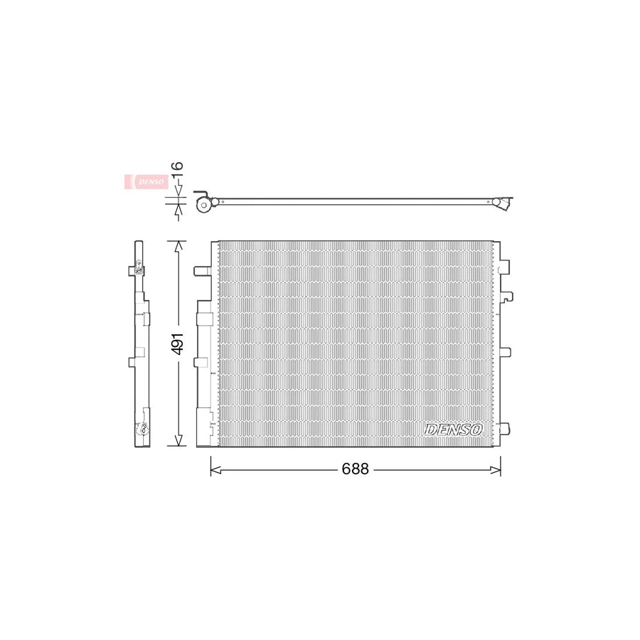 DENSO DCN23050 Air Conditioning Condenser for Renault Fluence (L3_)