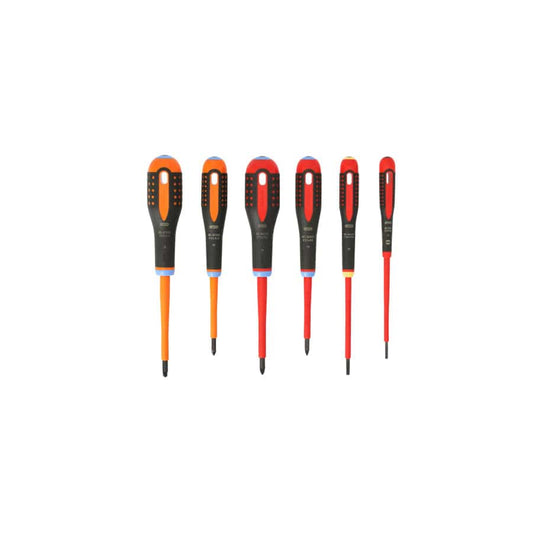 Bahco BAH9884S BE-9884S ERGO VDE Insulated Screwdriver Set, 6 Piece
