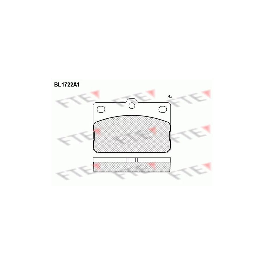 FTE Bl1722A1 Brake Pad Set for Toyota Corolla