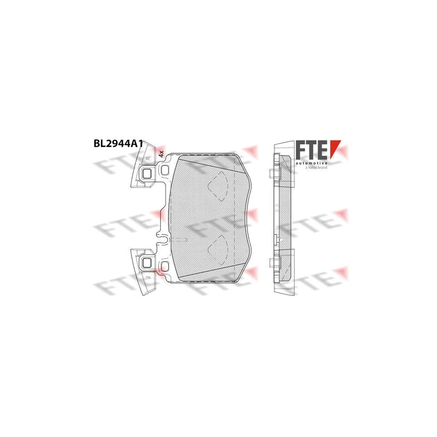 FTE 9011188 Brake Pad Set Suitable for Mercedes-Benz Glc