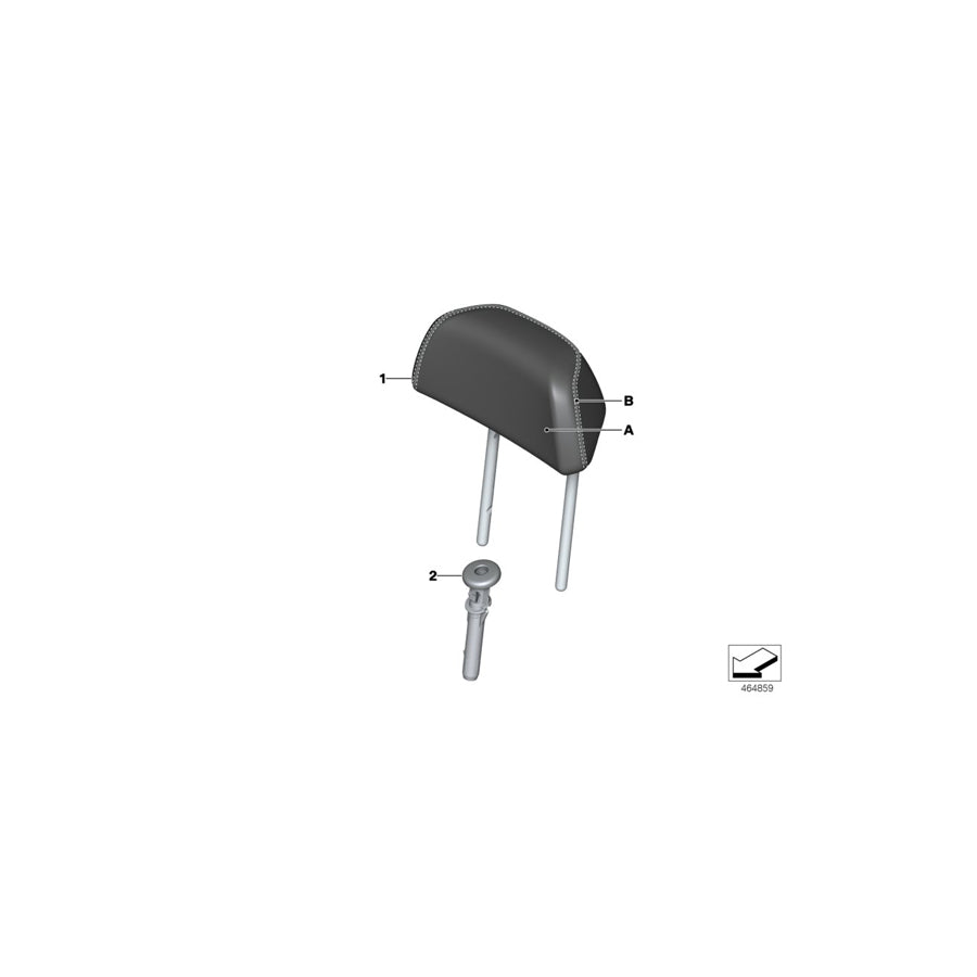 Genuine BMW 52207990279 G12 G11 Guide, Headrest FIONAROT (Inc. 740dX, 730LdX & 740LeX) | ML Performance US Car Parts