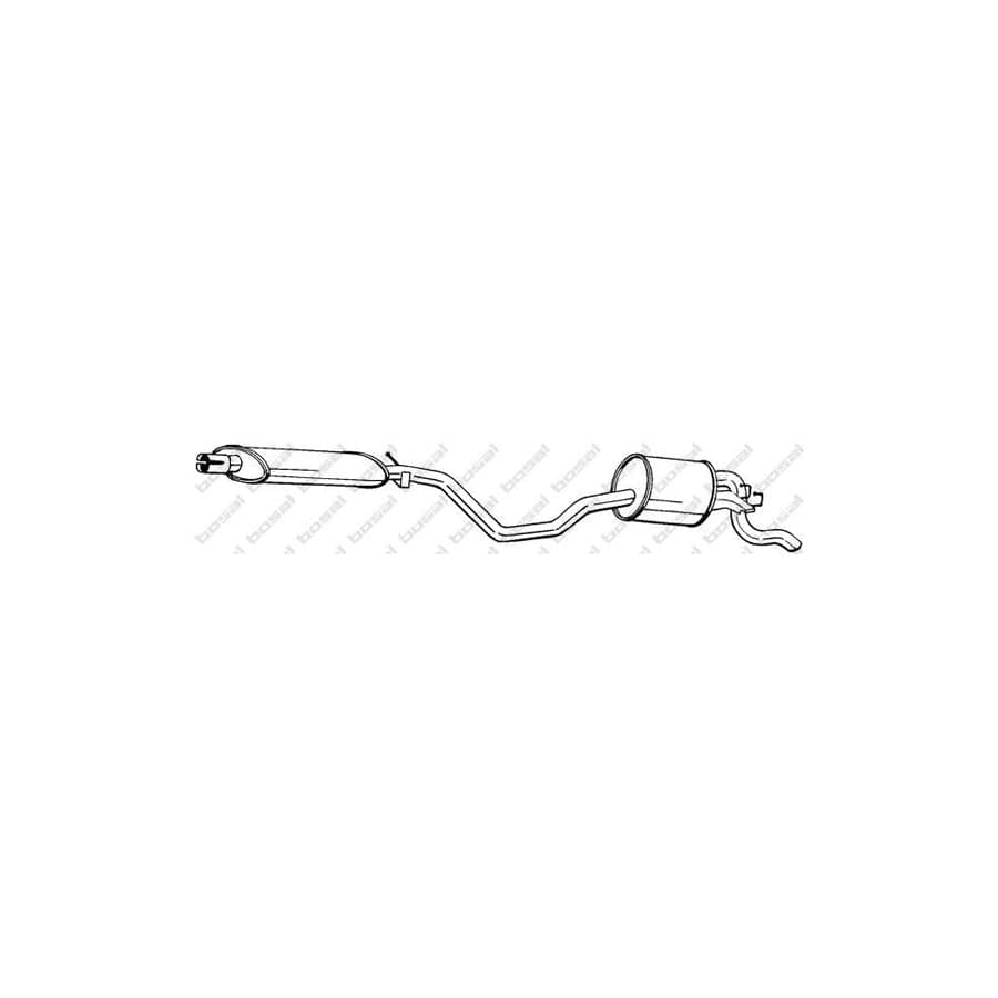 Bosal 287-227 Rear Silencer for Fiat Punto I Hatchback (176)