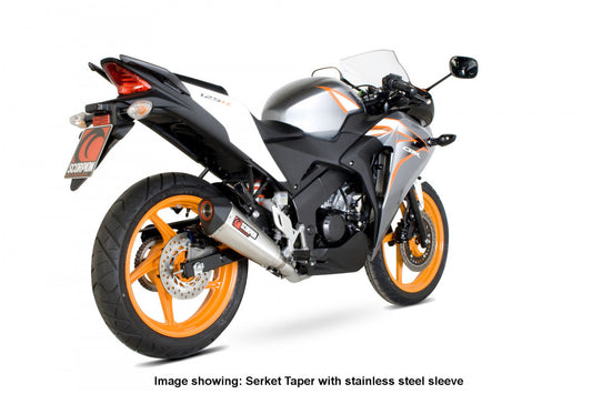 Scorpion RHA151TEO Honda CBR125 R Serket Taper Full System - Titanium Sleeve | ML Performance US US