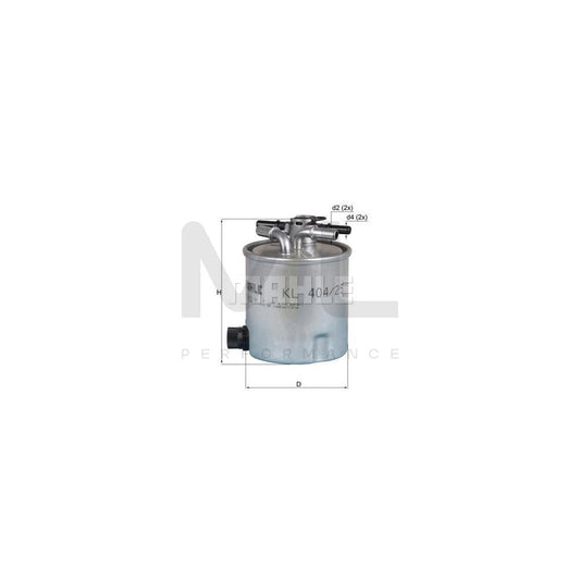MAHLE ORIGINAL KL 404/25 Fuel filter In-Line Filter | ML Performance Car Parts