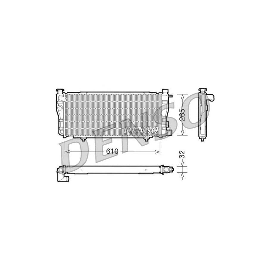 DENSO DRM21012 Engine Radiator for Peugeot 205
