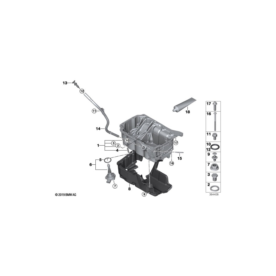 Genuine BMW 11438580043 G20 Guide Tube (Inc. 116d, 218d & X1 25dX) | ML Performance US Car Parts