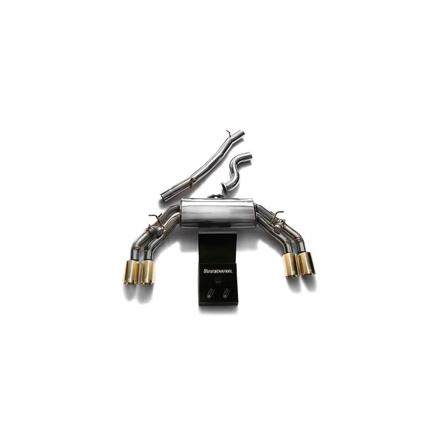 Armytrix AU8SS-QS11G Valvetronic Exhaust System Audi TTS Quattro MK3 8S 2.0 TFSI 2015-2021 with Quad Gold 3.5"