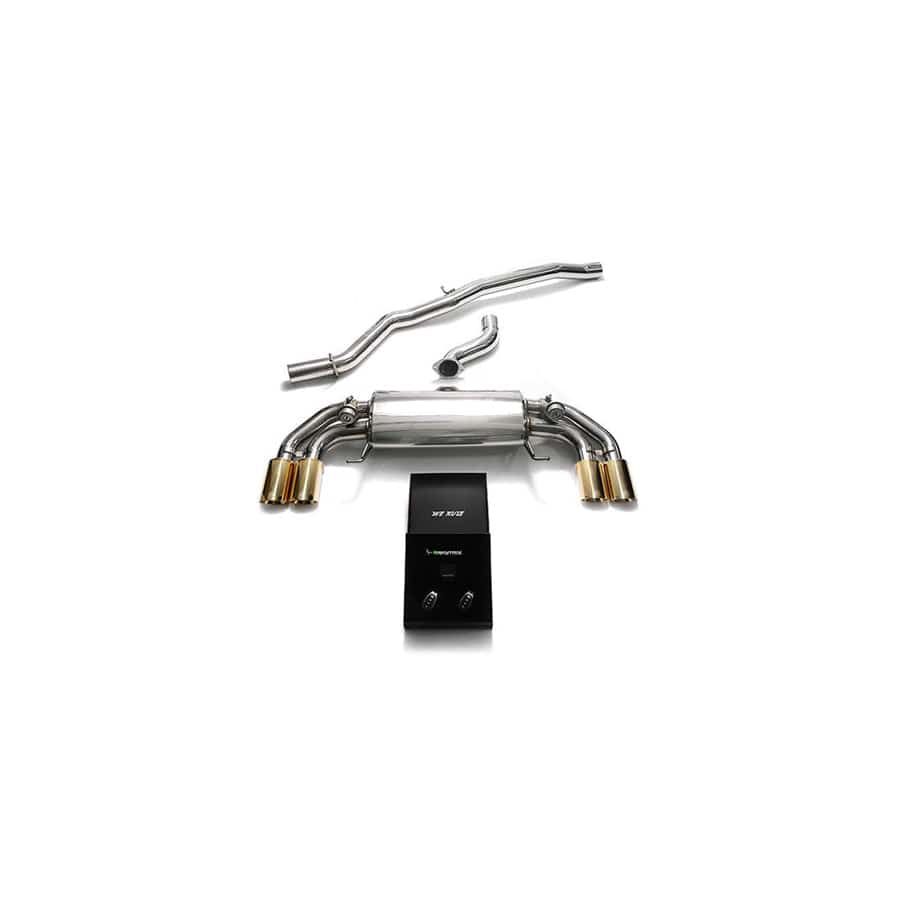 Armytrix AU8XS-QS11G Valvetronic Exhaust System Audi S1 8X 2.0 2014-2018 with Quad Gold 3.5"