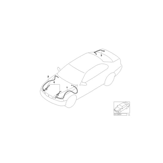 Genuine BMW 61126939478 E46 Repair Wiring Set Rear Right (Inc. 325i, 318Ci & 330Ci) | ML Performance US Car Parts