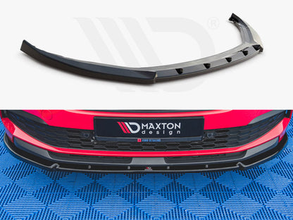 Maxton Design SK-KM-1-FD2T Front Splitter V2 Skoda Kamiq (2019-) | ML Performance UK Car Parts