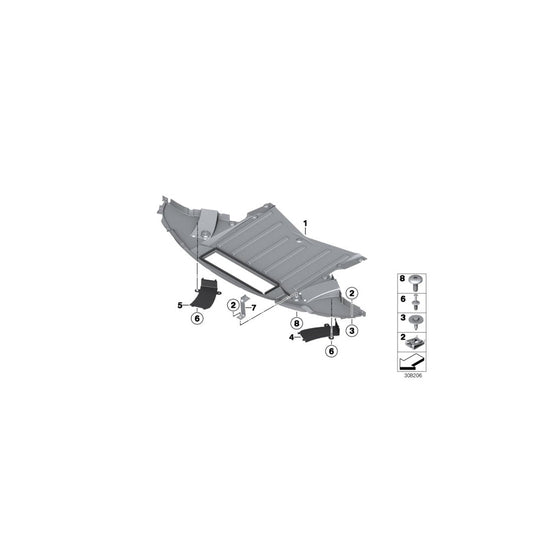 Genuine BMW 51758059917 F12 F13 F06 Cover, Brake Air Deflector, Left (Inc. M5 & M6) | ML Performance US Car Parts