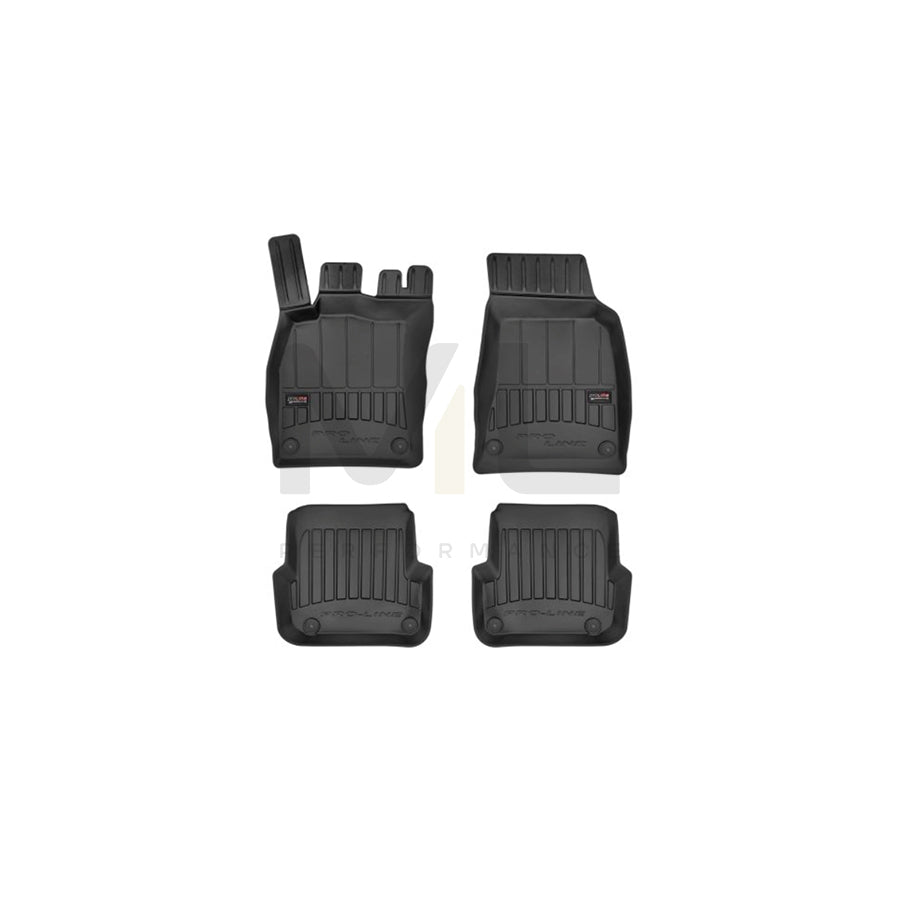 FROGUM 3D408852 Floor mat set for AUDI A6 Elastomer, Front and Rear, Quantity: 4, Black