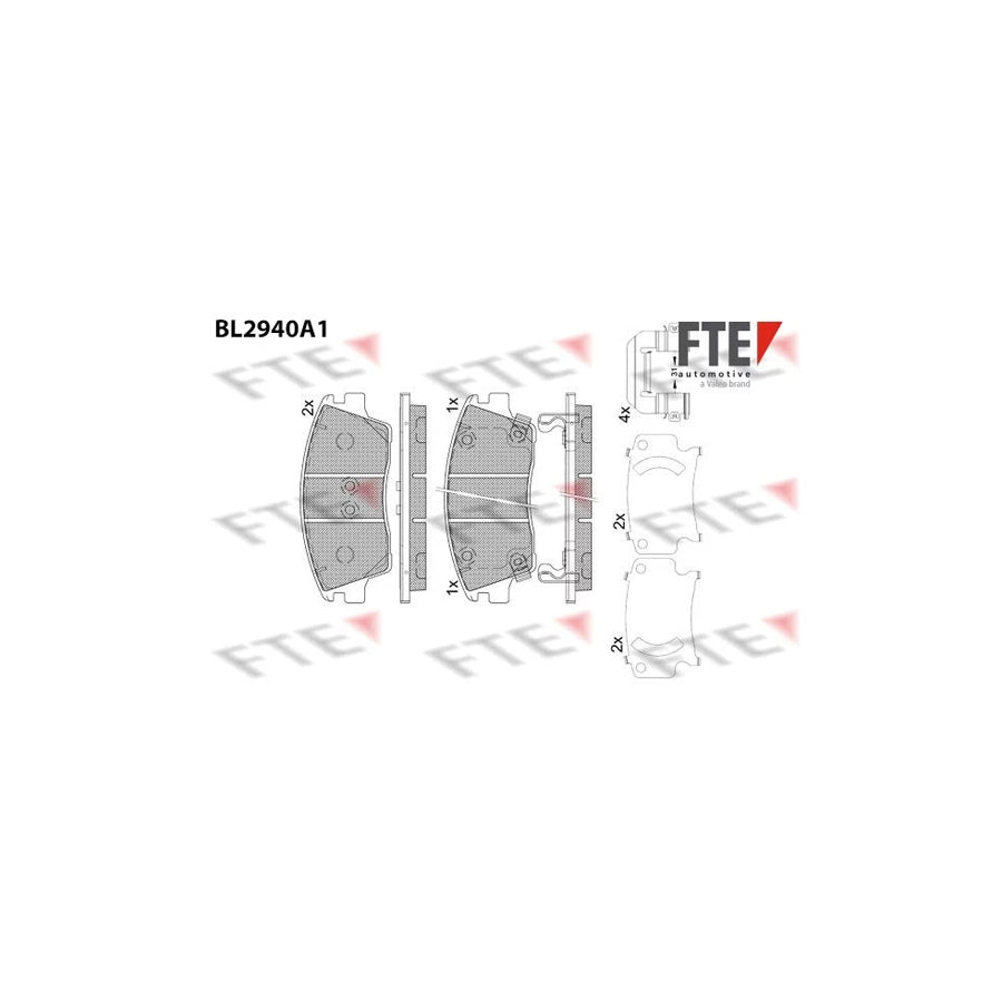 FTE 9011184 Brake Pad Set
