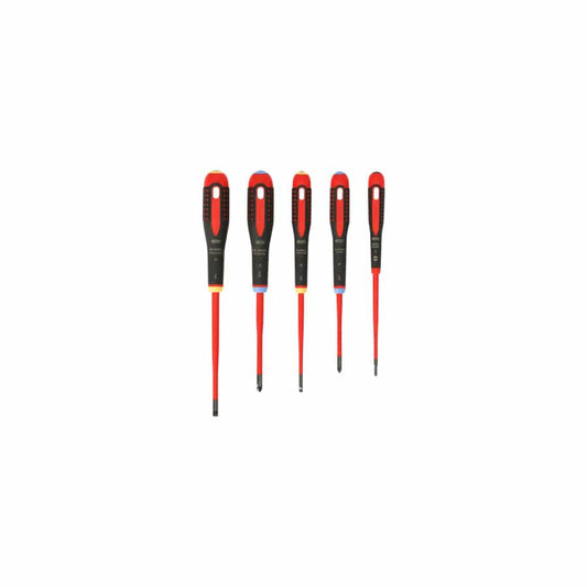 Bahco BAH9882SL BE-9882SL ERGO Slim VDE Insulated Screwdriver Set, 5 Piece