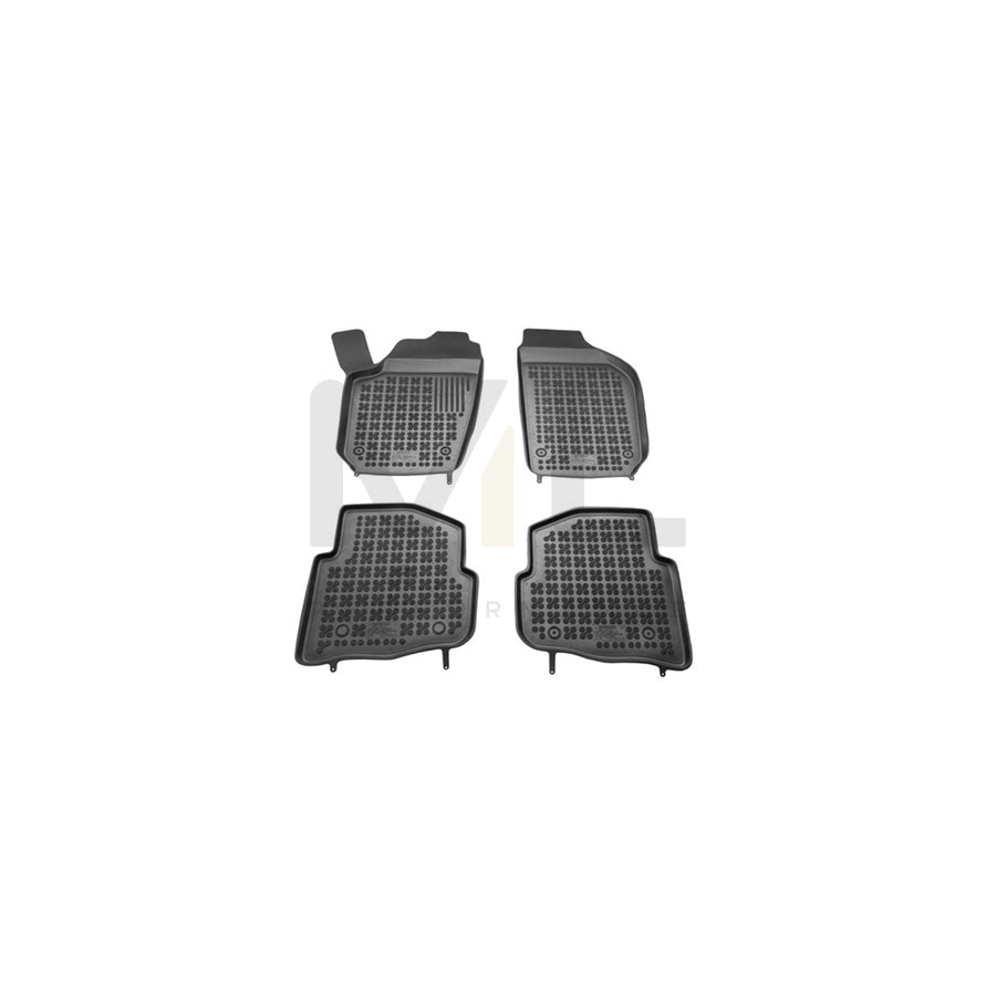 REZAW PLAST Tailored 200203 Floor mat set Elastomer, Front and Rear, Quantity: 4, Black