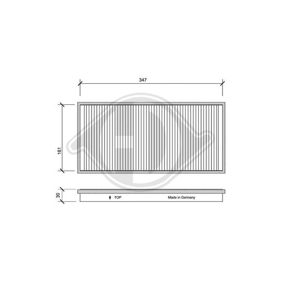 DIEDERICHS DCI1041 Pollen Filter