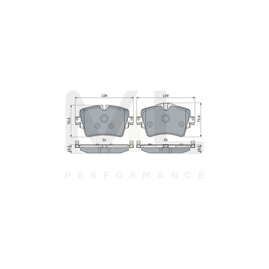 Bosch 0986494940 Brake Pad Set BP1791 | ML Performance Car Parts
