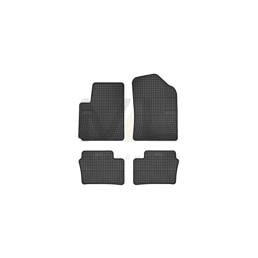 FROGUM Tailored 0428 Floor mat set for KIA Picanto II (TA) Elastomer, Front and Rear, Quantity: 4, Black, (LHD)