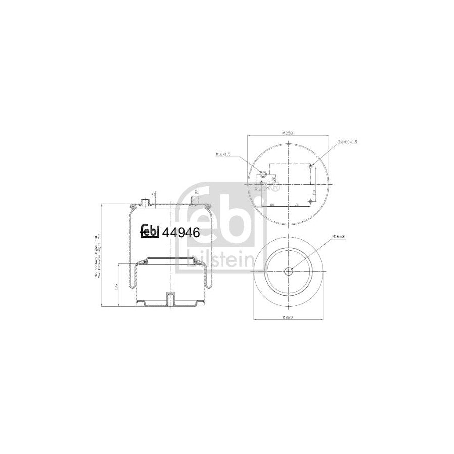 Febi Bilstein 44946 Boot, Air Suspension