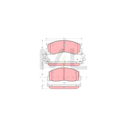 TRW Gdb3086 Brake Pad Set With Acoustic Wear Warning | ML Performance Car Parts