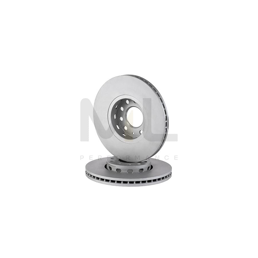 ATE 24.0125-0105.1 Brake Disc Vented, Coated, High-carbon, with bolts/screws  - 1 piece