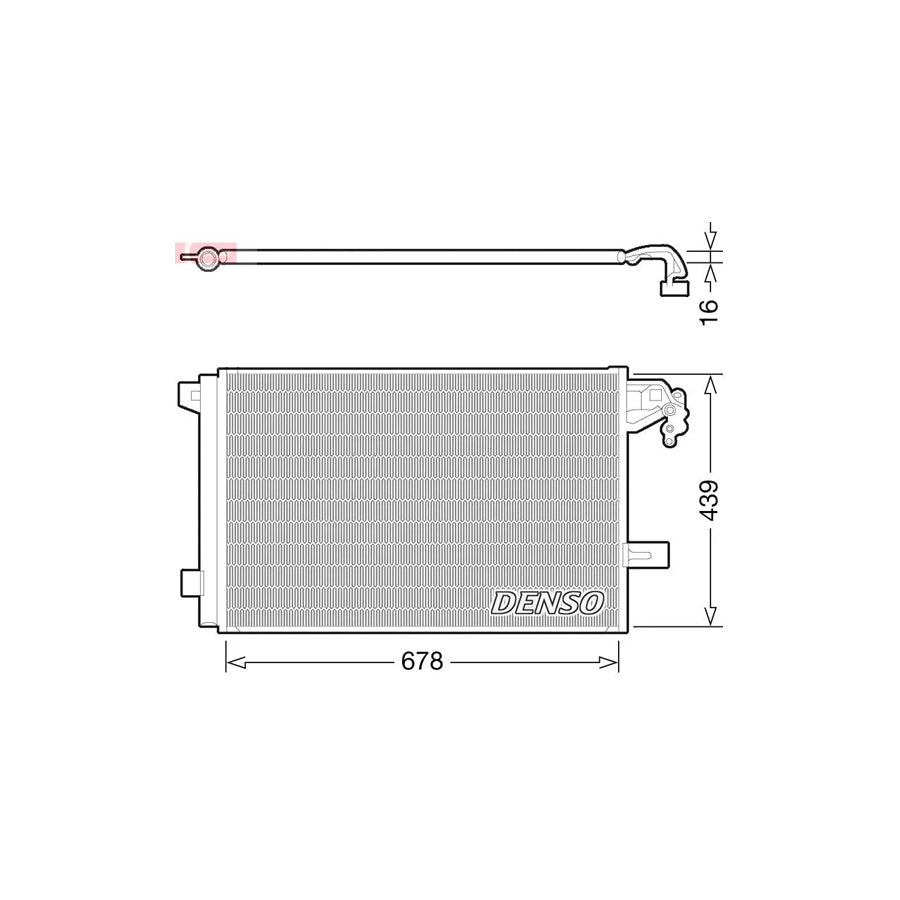 DENSO DCN32063 Air Conditioning Condenser