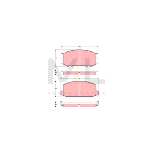 TRW Gdb181 Brake Pad Set Not Prepared For Wear Indicator | ML Performance Car Parts
