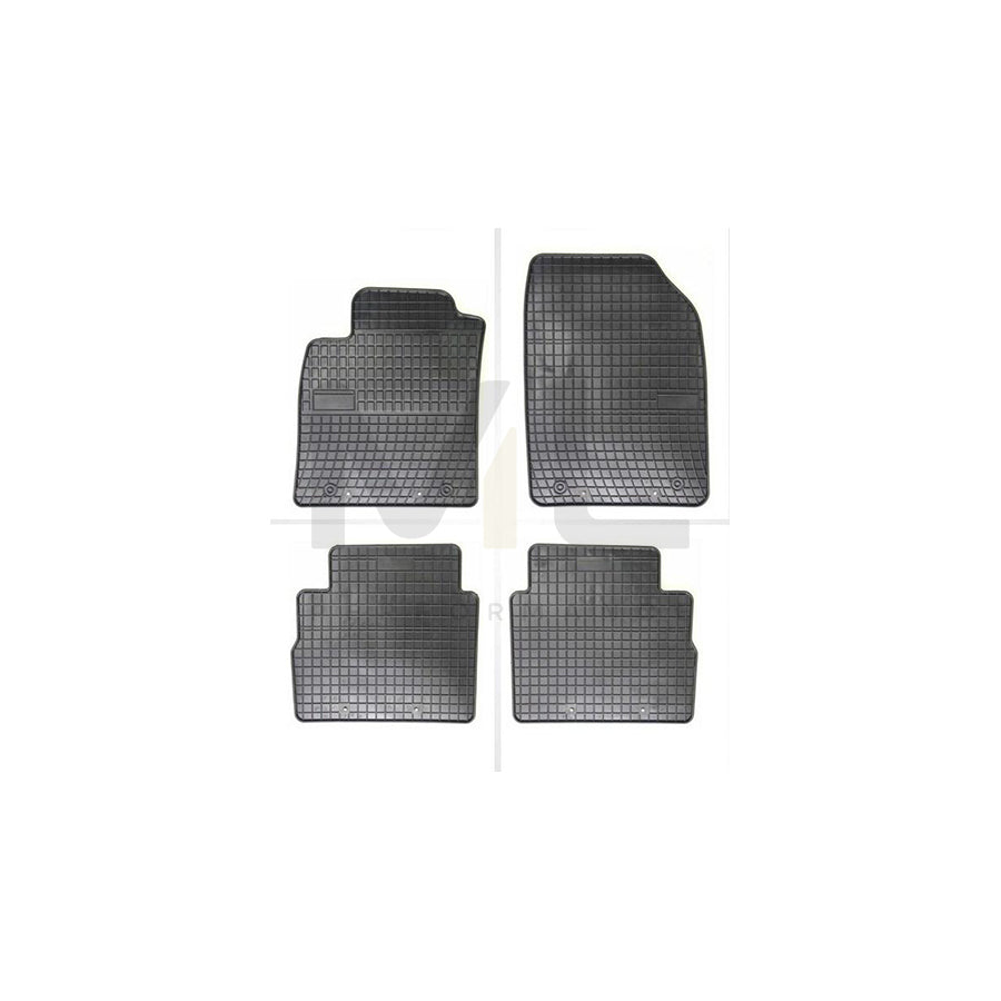 FROGUM Tailored 0703C Floor mat set Elastomer, Front and Rear, Quantity: 4, Black, (LHD)