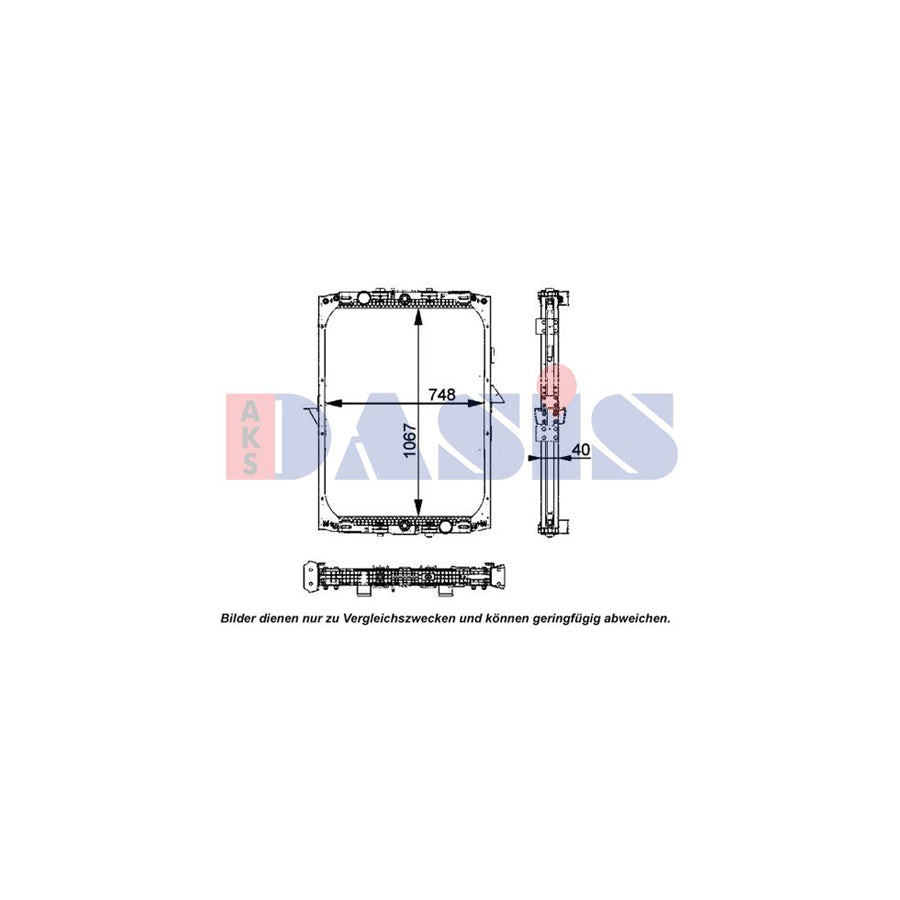 AKS Dasis 290009N Engine Radiator