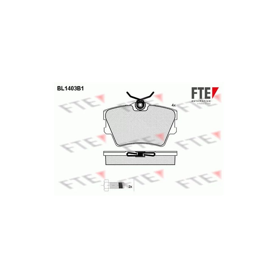 FTE 9010175 Brake Pad Set for VW Transporter