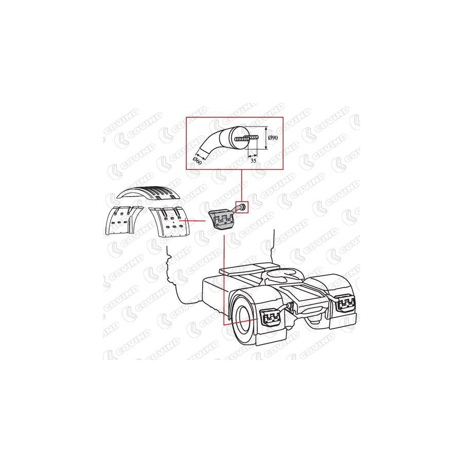 Covind Scr/528 Holder, Mudguard