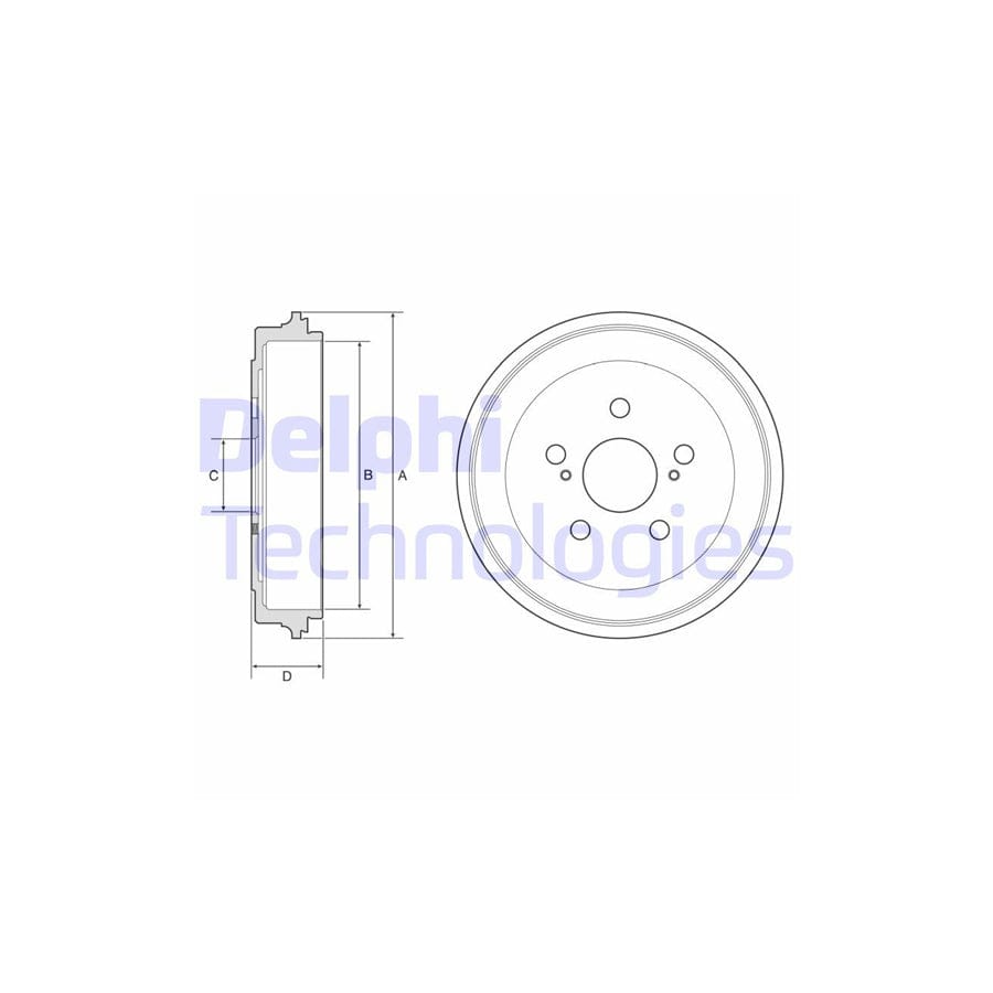 Delphi Bf615 Brake Drum