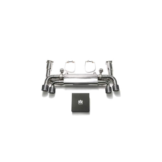 Armytrix P92C4-CD+P92C4-QC24 Sport High-Flow Valvetronic Exhaust System Porsche 991.2 Carrera 2017-2019 with Quad Carbon Fiber 3.5"