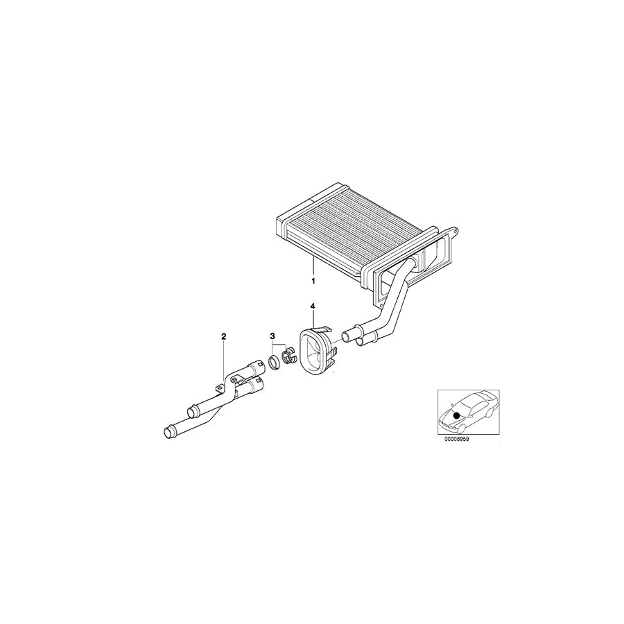 Genuine BMW 64118385272 E52 Set Pipe (Inc. ALPINA V8 & Z8) | ML Performance US Car Parts