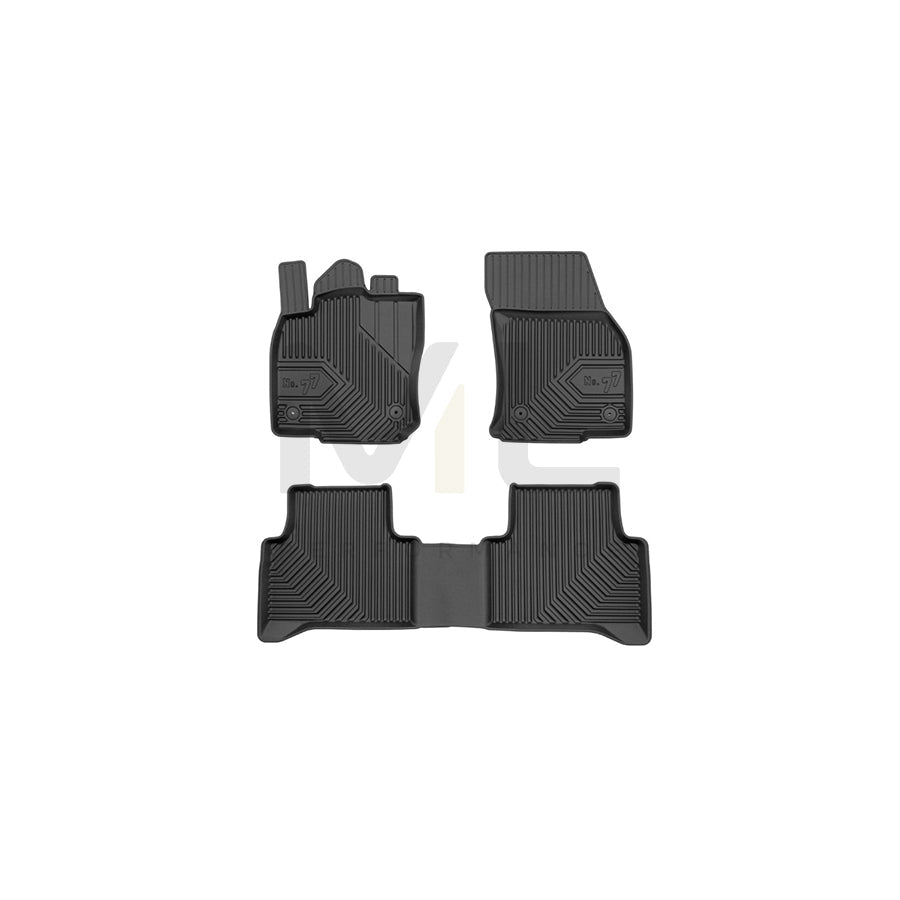 FROGUM Tailored, No.77 77409804 Floor mat set Elastomer, Front and Rear, Quantity: 3, Black, (LHD)