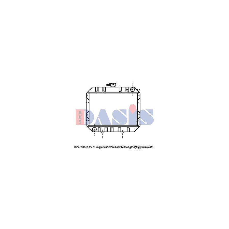 AKS Dasis 090049N Engine Radiator for Ford Taunus