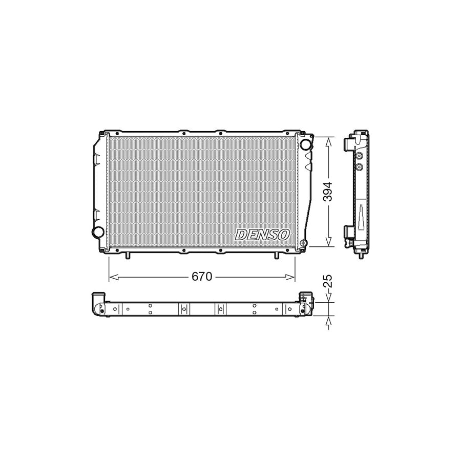 DENSO DRM36016 Engine Radiator