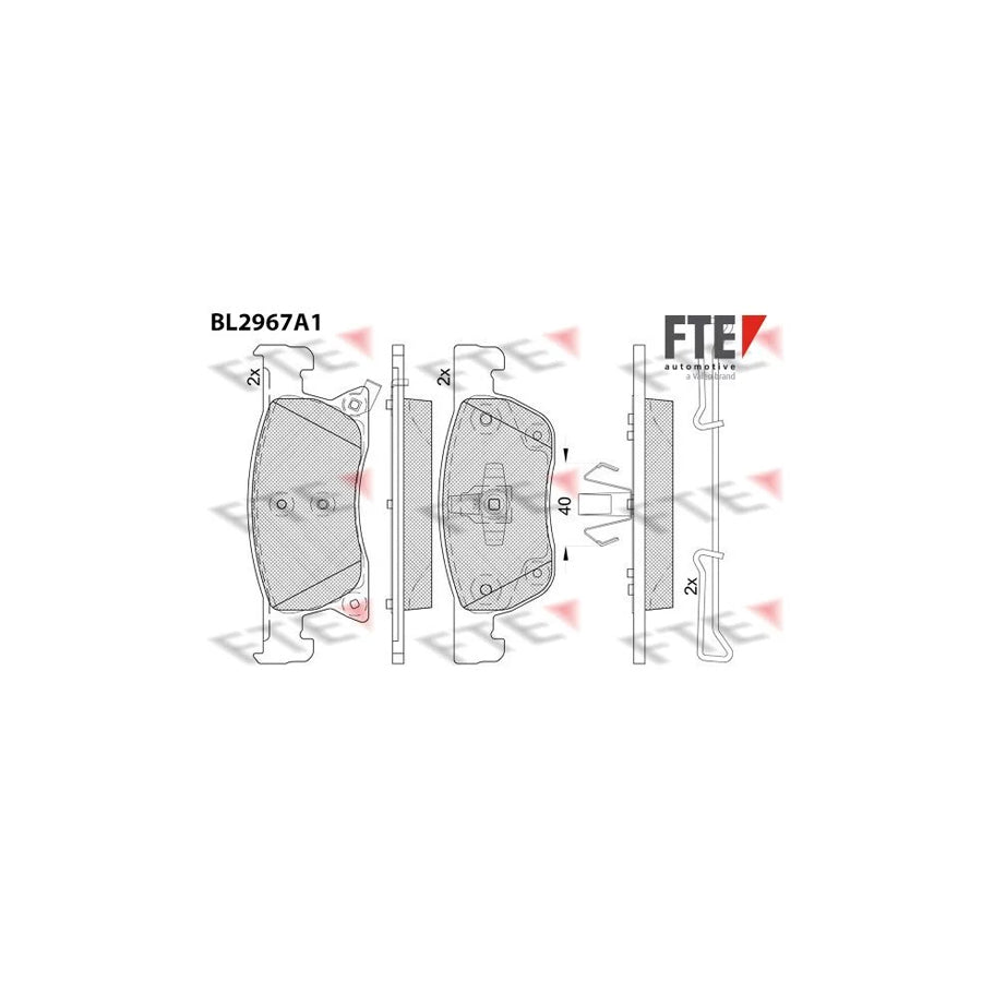 FTE 9011211 Brake Pad Set