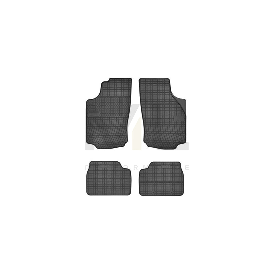 FROGUM 07051 Floor mat set for OPEL Corsa ﾐ｡ Van (X01) Elastomer, Front and Rear, Quantity: 4, Black