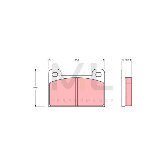 TRW Gdb939 Brake Pad Set Not Prepared For Wear Indicator | ML Performance Car Parts