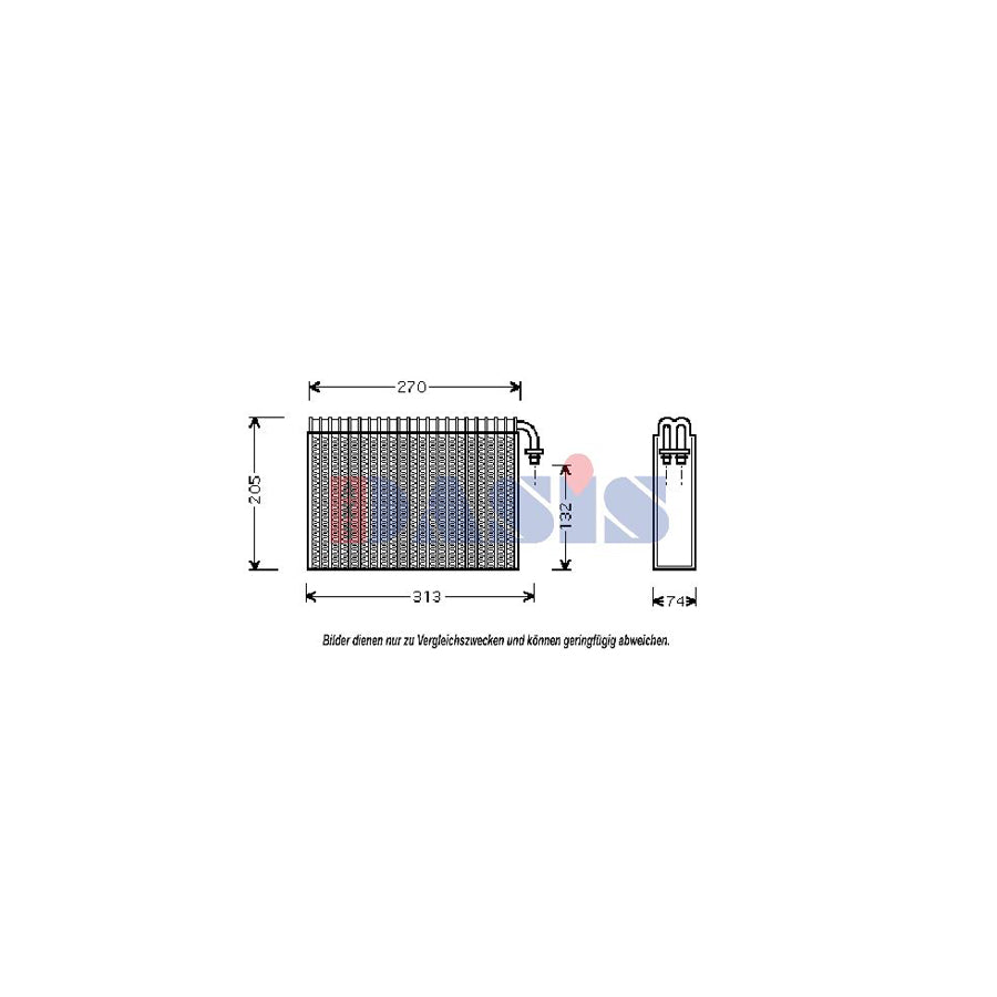AKS Dasis 820006N Air Conditioning Evaporator